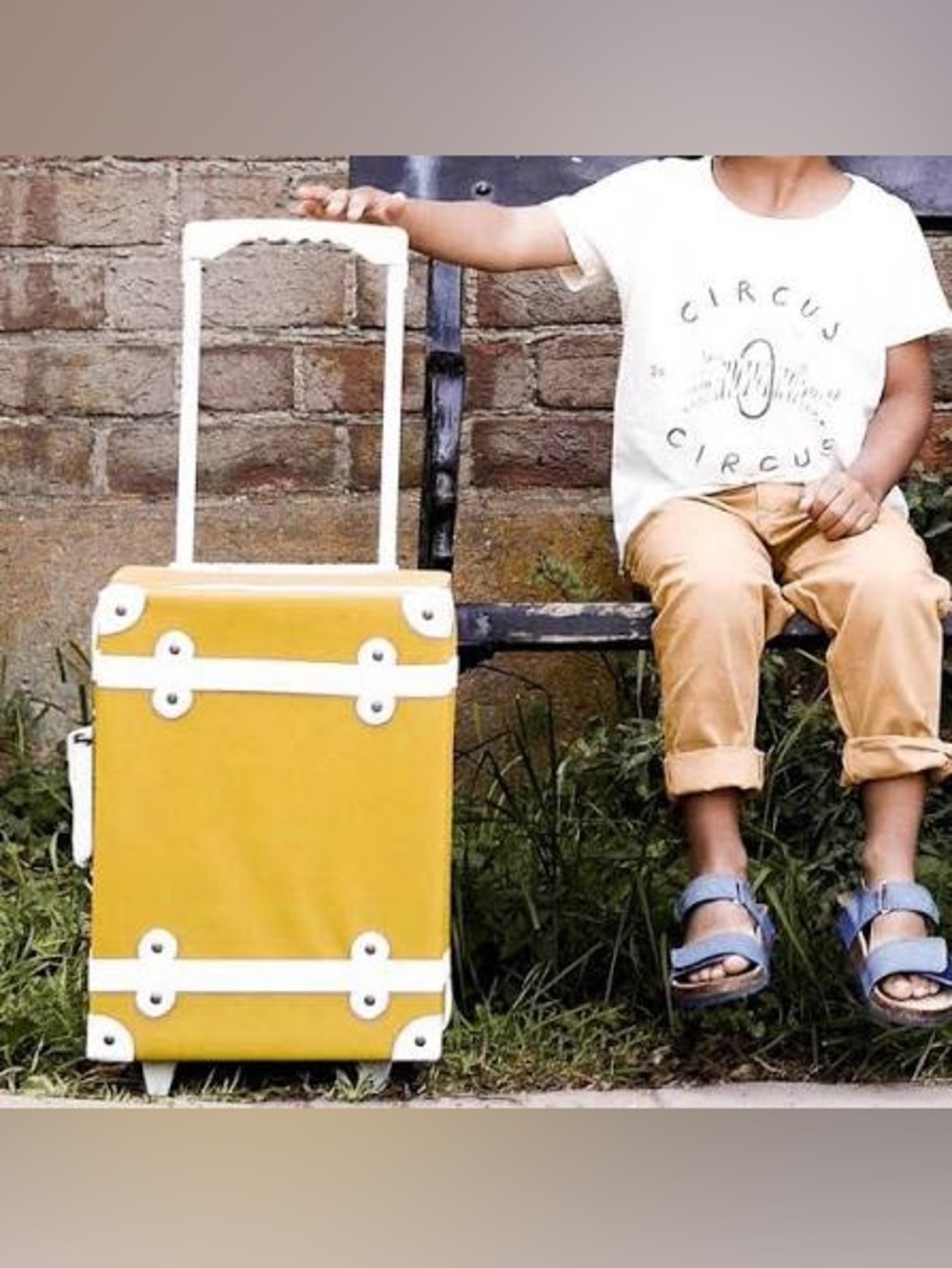 Olli Ella See Ya Suitcase for Toddlers in Mustard